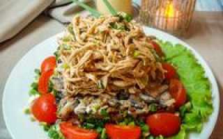 Салаты с мясом: рецепты
